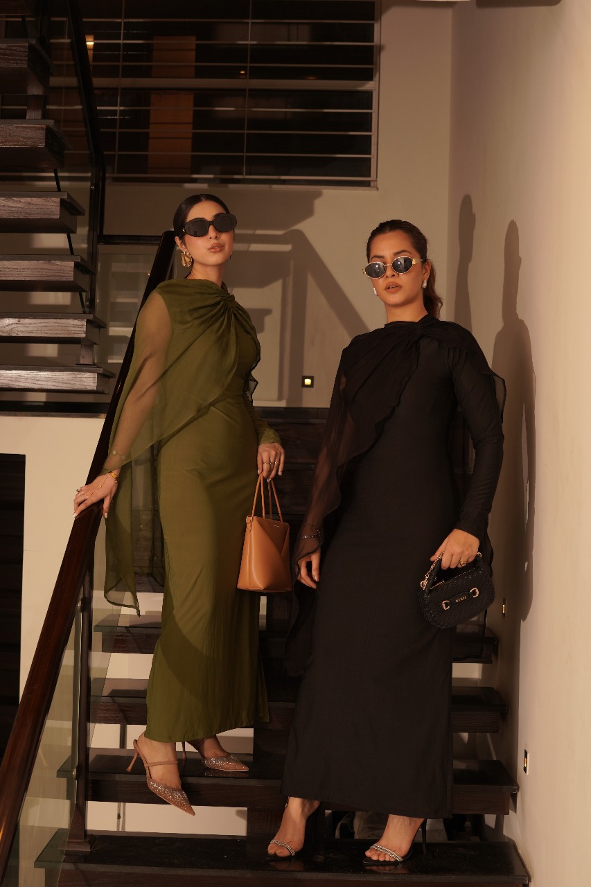 Stary Black Bodycon set