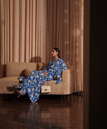 Blue Bloom Statement Set