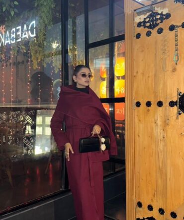 Cherrycola scarf coat set